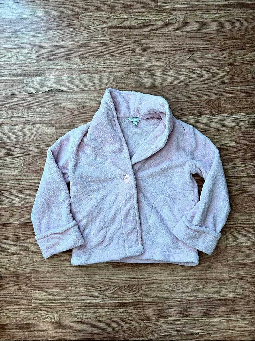 Charter Club Pink Fleece Jacket Size Medium Like New